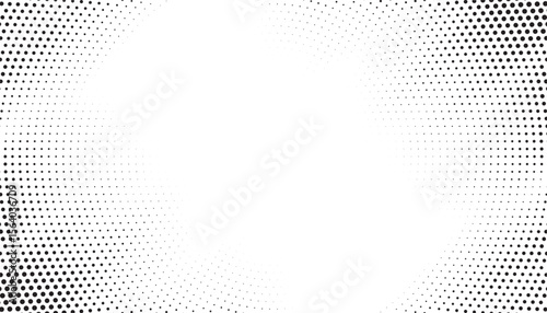 Halftone background vector, abstract backdrop design with two tone pattern and copy space for edit your content	