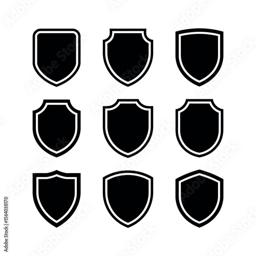 shield set Silhouette 