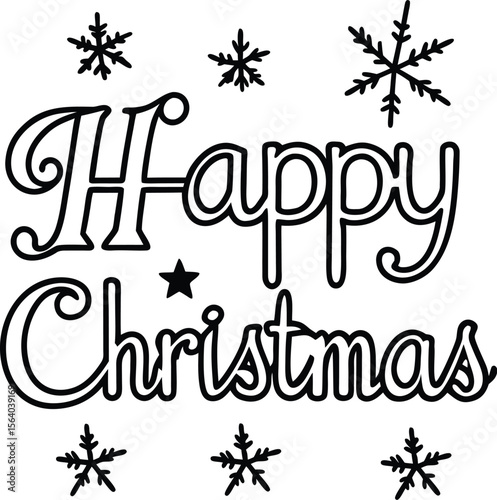 Merry Christmas and Happy New Year holiday celebration card design vector illustration