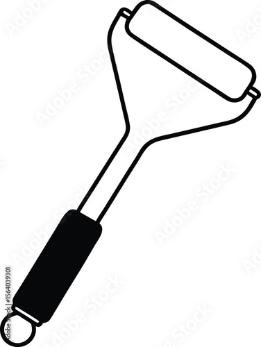 paint roller vector illustration
