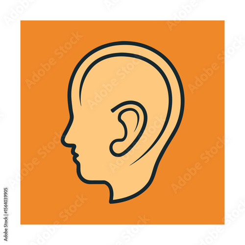 Human ear profile