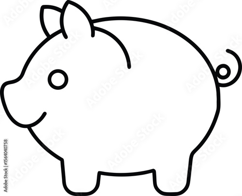 piggy bank vector illustration