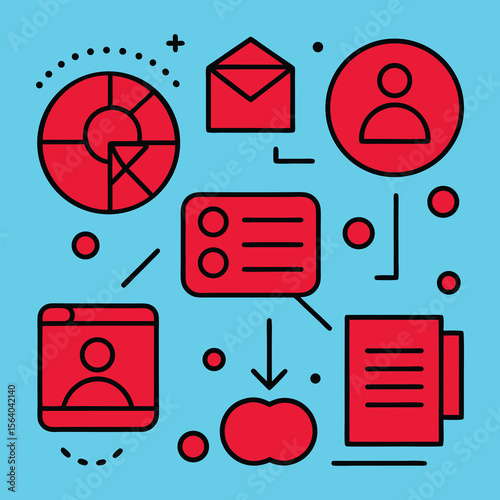 Vector Icon Shopping and E-commerce Icon Set for Web and Retail Use