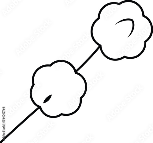 lollipop on white background