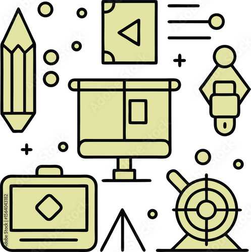 Vector Icon Shopping and E-commerce Icon Set for Web and Retail Use