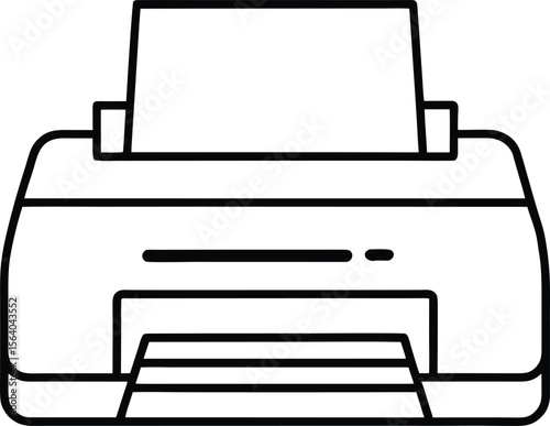 laser printer isolated on white