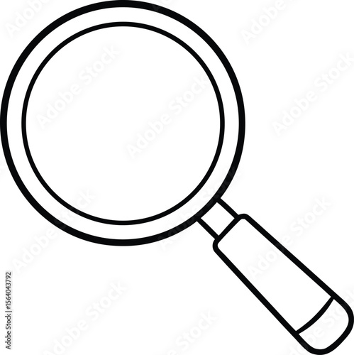 magnifying glass isolated on white