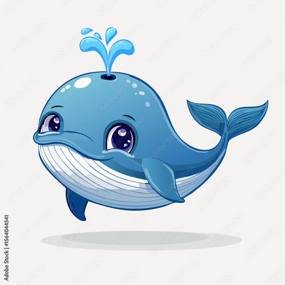 Fototapeta premium 目の可愛い鯨