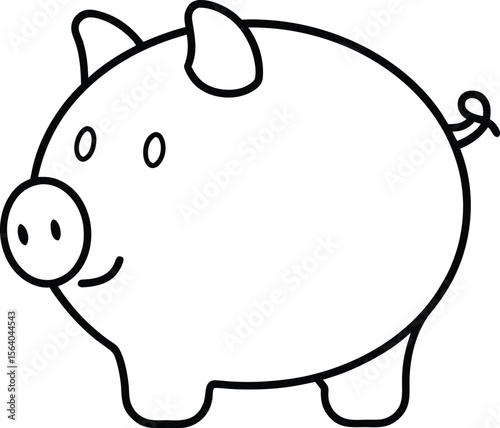 piggy bank with coin