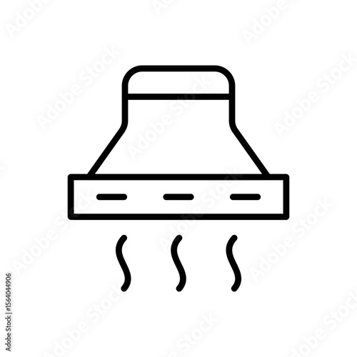 Steam Vent Icon Vector. Steam Outlet Logo