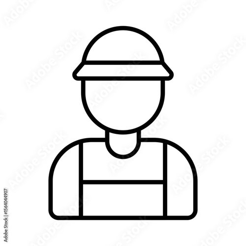 Plumber Worker Icon Vector.