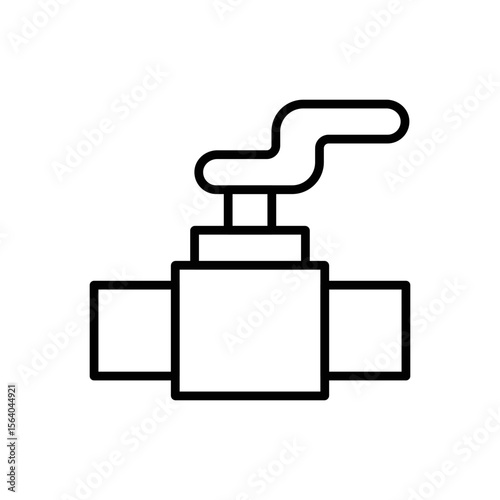 Water Valve Control Icon Vector. Water Valve Logo