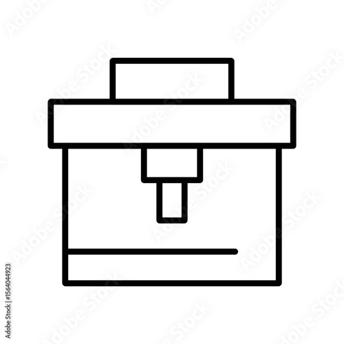Plumber Toolbox Icon Vector. Toolbox Logo