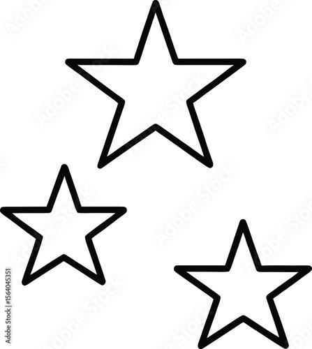 set of stars vector