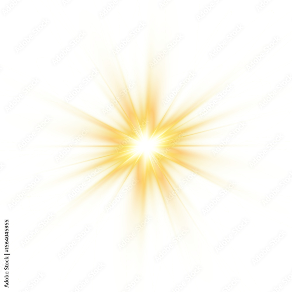 Obraz premium Sunlight a translucent special design of the light effect. Vector illustration. 