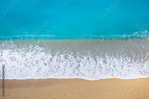 Fototapeta Naklejka Na Ścianę i Meble -  A wave of azure sea water
