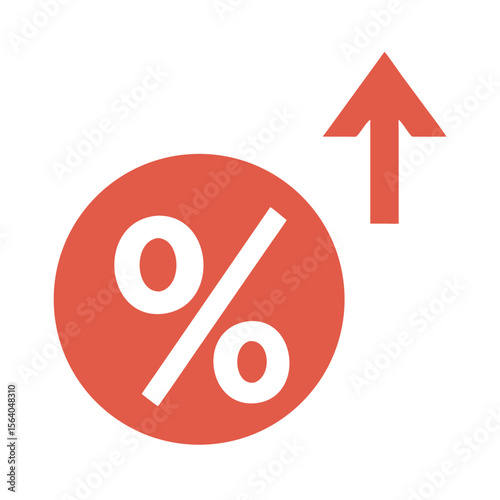 red percent symbol