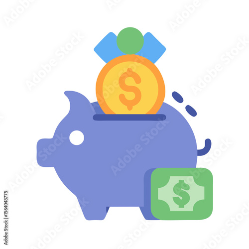vector illustration of a man holding a dollar symbol