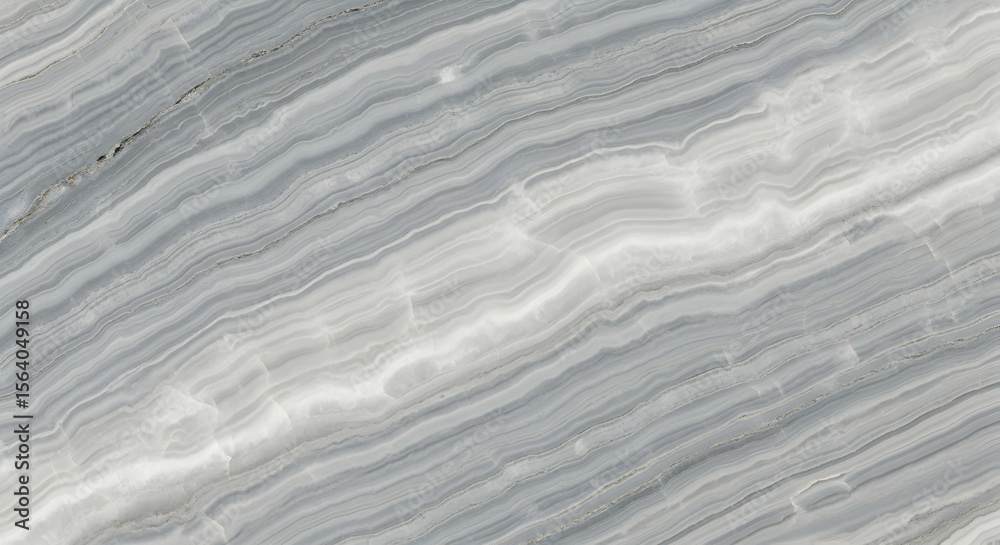 Obraz premium White marble with intense gray veining and polished finish, ideal for dramatic interiors, countertops, and classic architectural elements.