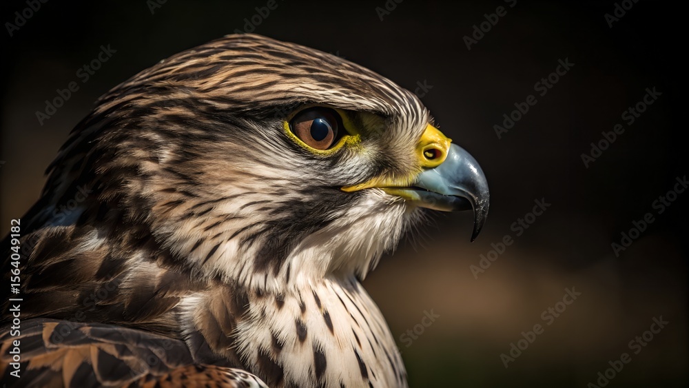 Obraz premium Close Up Of A Falcon, Ai Generated
