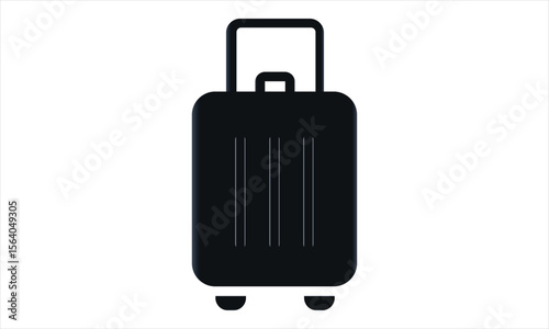 Traveling bags and suitcases for travelers. Vector isolated   of personal belongings of passengers.