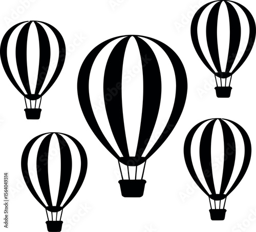 hot air balloon Silhouette