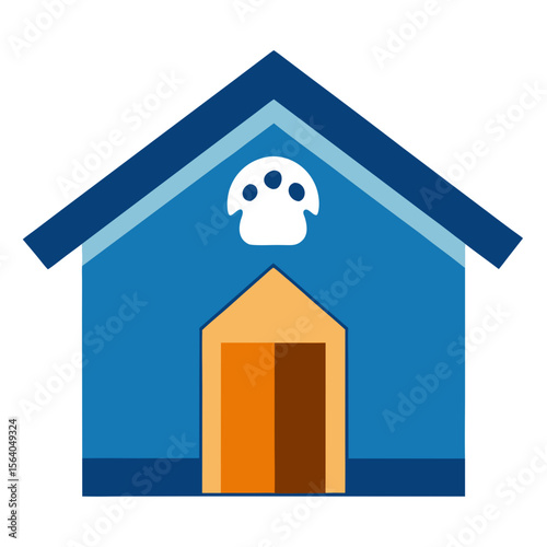 Dog House  icon celebrating pets with fun, colorful, and loveable graphic