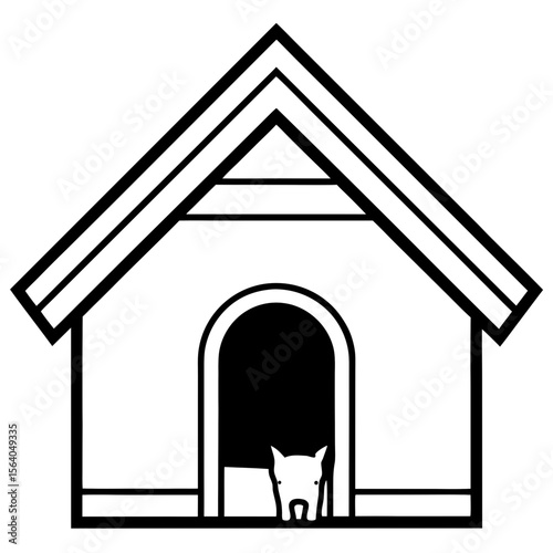 Dog House  icon celebrating pets with fun, colorful, and loveable graphic