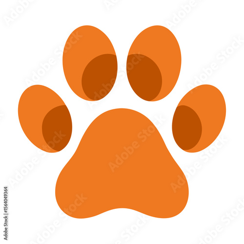 Dog Paw Print  icon celebrating pets with fun, colorful, and loveable graphic