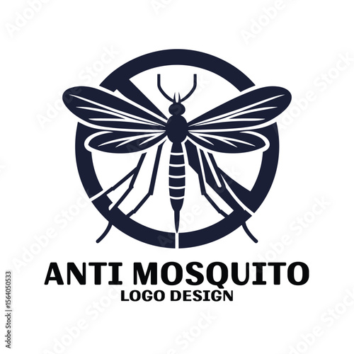 Anti Mosquito Vector Logo Design