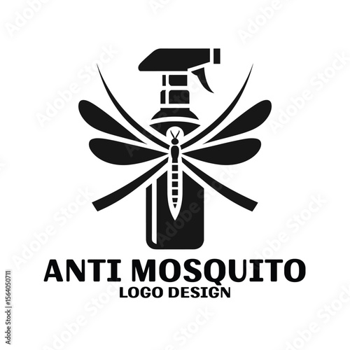Anti Mosquito Vector Logo Design
