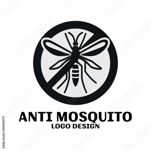 Anti Mosquito Vector Logo Design