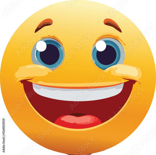 Hilarious Laughing Emoji Rolling Its Eyes in Amusement