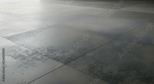 Modern gray concrete floor with subtle stains and expansion joints, ideal for industrial and minimalist interior designs.

