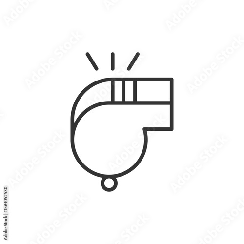 Whistle icon. Coach whistle symbol modern, simple, vector, icon for website design, mobile app, ui. Vector Illustration