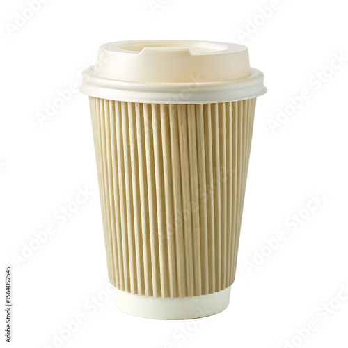 Wallpaper Mural Hot beverage takeaway cup for morning coffee enjoyment, cut out Torontodigital.ca