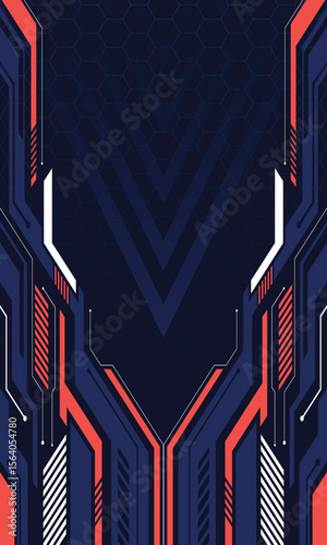Abstract futuristic technology background for sublimation jersey