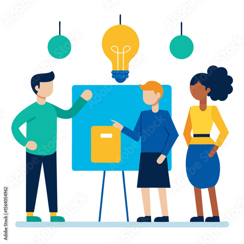 Creative Team Presenting New Business Ideas