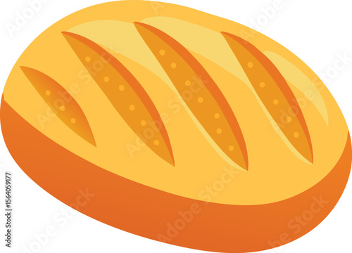 vector illustration of a bread