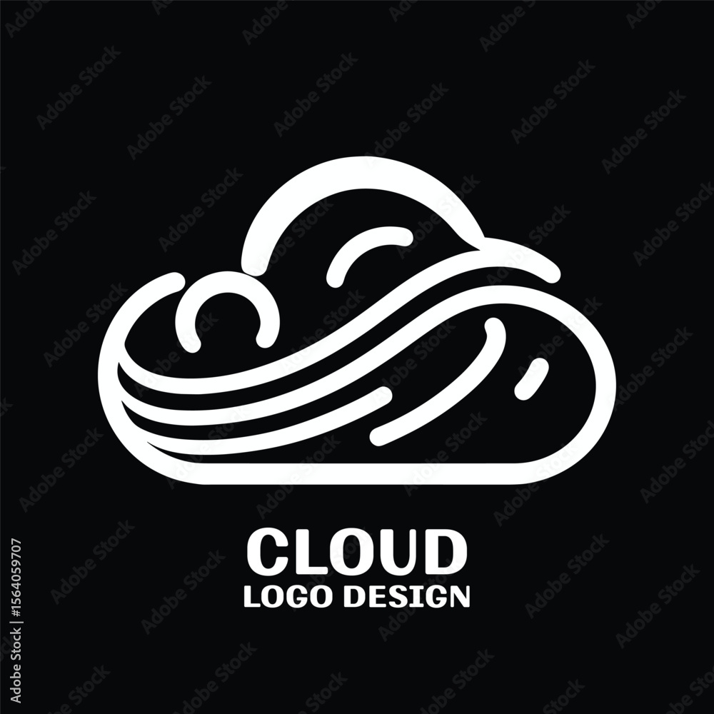 Fototapeta premium Cloud Vector Logo Design