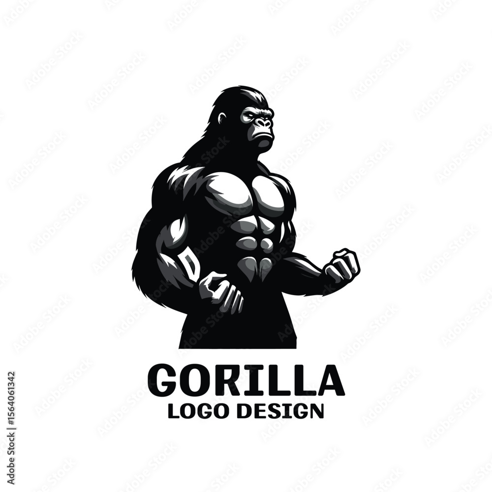 Fototapeta premium Gorilla Vector Logo Design