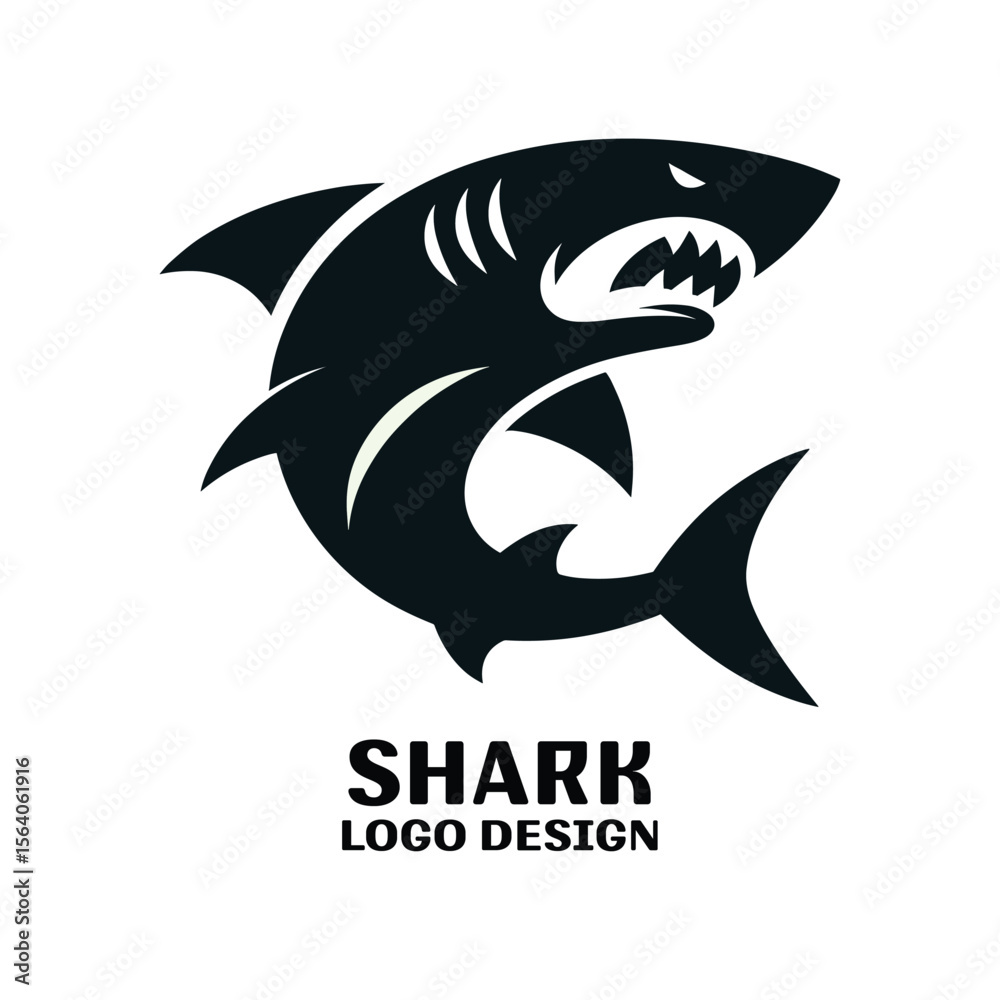 Obraz premium Shark Vector Logo Design