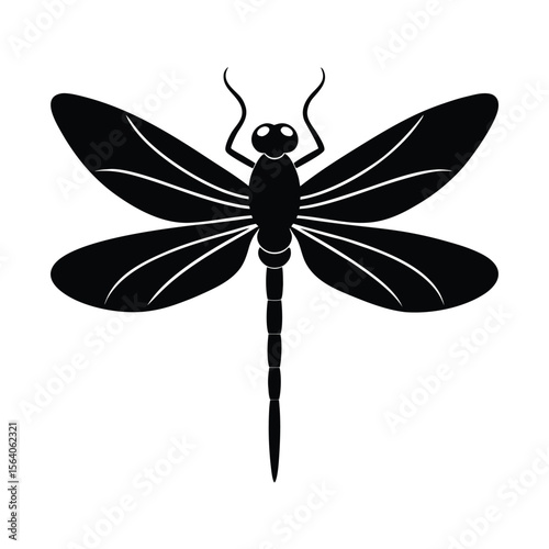scarlet skimmer silhouette vector