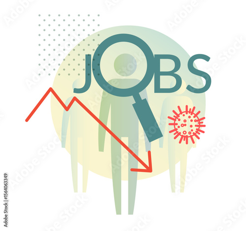 Coronavirus Impact on Job - Hiring Impacted - Illustration