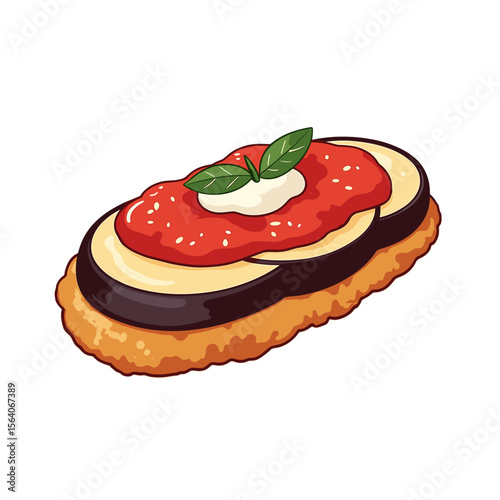 Eggplant Parmesan, Italian Cuisine Artwork