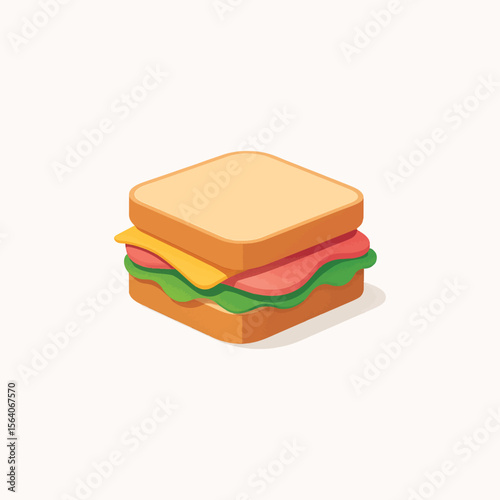 sandwich with ham and cheese