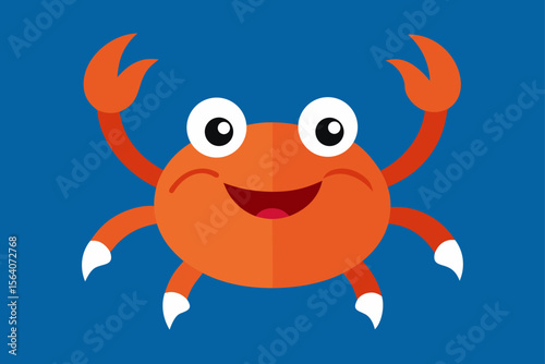 crab cartoon isolated on white