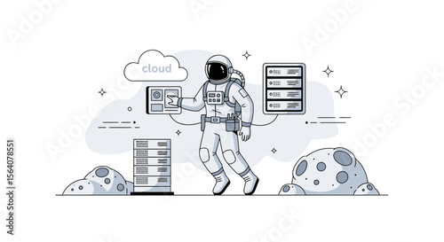 Astronaut Manages Data Servers in Space with Cloud Services for Global Infrastructure