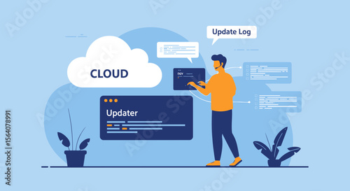 Cloud Software Update Process For Modern Technology And Communication