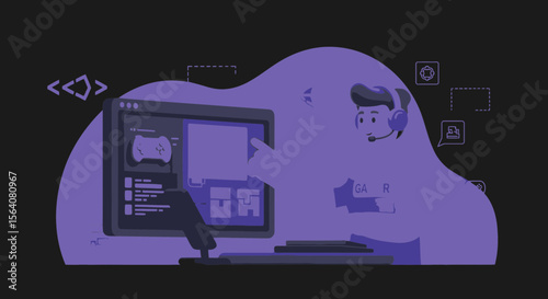 Engaged Gamer Developing Interface Design For New Exciting Virtual World